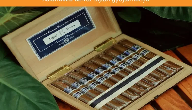 különböző szivar fajták gyűjteménye