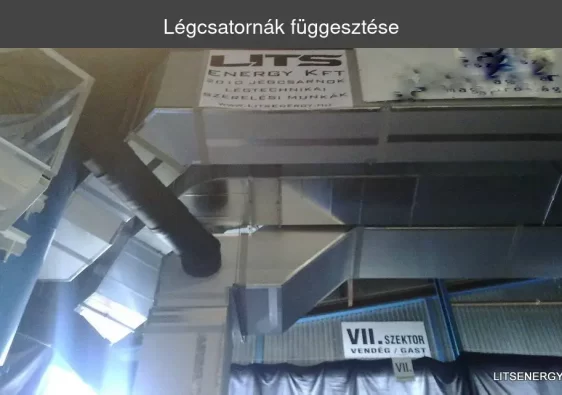 Légcsatornák függesztése
