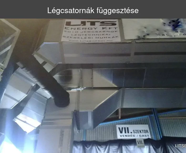 Légcsatornák függesztése